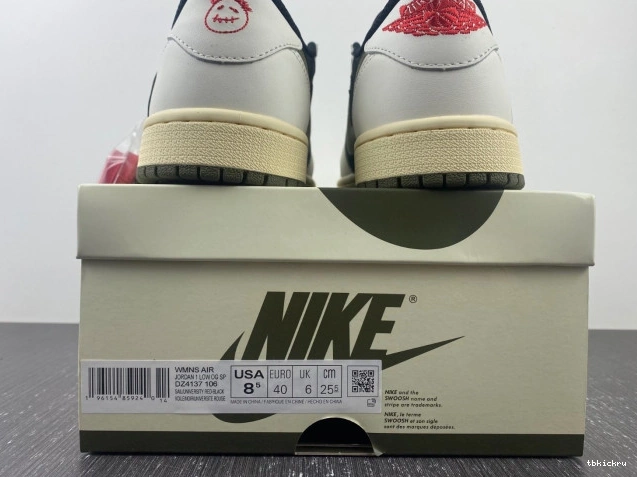 Reps TBkick Jordan x Low OG WMNS Air 1 Olive DZ4137-106 Travis Scott 0723